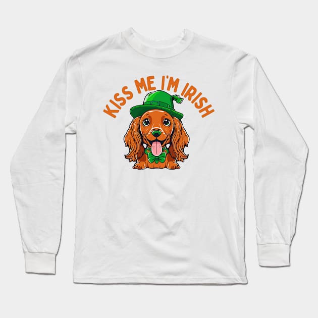 Kiss Me I'm Irish Long Sleeve T-Shirt by feck!